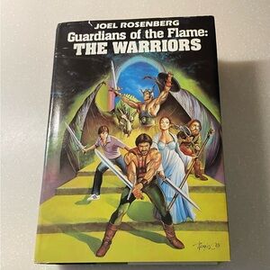 Guardians of the Flame: THE WARRIORS Signed Book Joel Rosenberg 1985 Vtg HC DJ